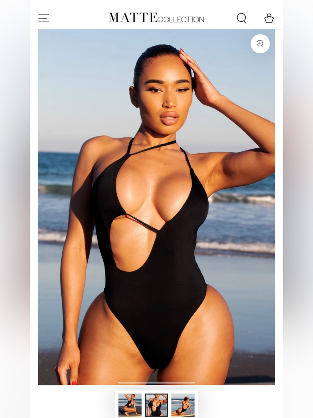 Black One-Piece Swimsuit